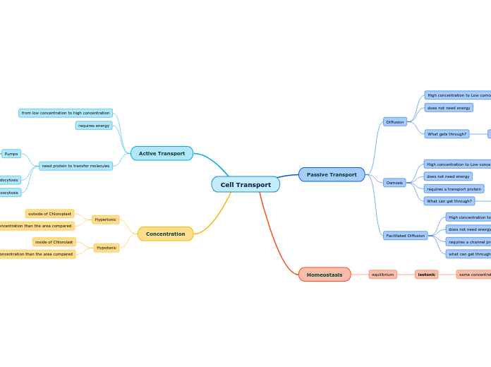 cell-transport-mind-map